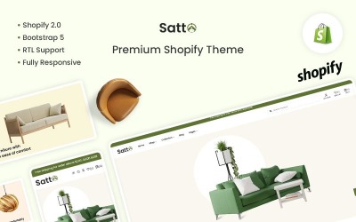 Satto - Möbler &amp;amp; interiör Responsive Premium Shopify-tema