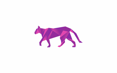 Plantilla de logotipo de perro colorido