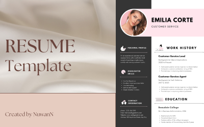 Customer Service Professional Resume Template