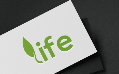 Szablon projektu logo życia i przyrody