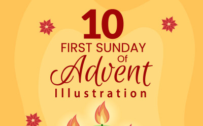 10 První adventní neděle Ilustrace
