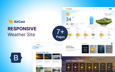 free weather website templates