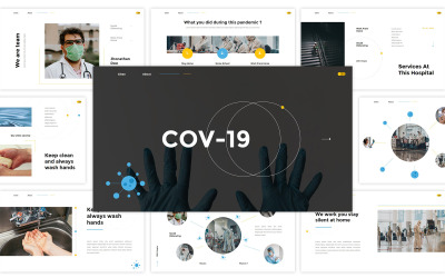 Cov-19 Medisch Keynote-sjabloon