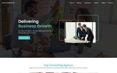 Dhile | Consulting &amp;amp; Training Website Template