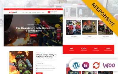 Firehelf - Fire Department Elementor WordPress-tema