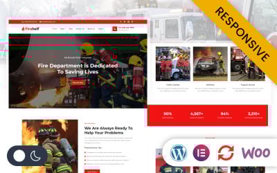 Firehelf – Tűzoltóság Elementor WordPress reszponzív téma