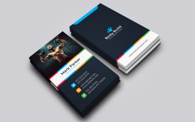 Fitness Business Card Template 136