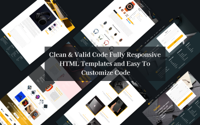 Modello reattivo HTML5 per negozio di elettronica