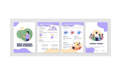 Dlaczego warto wybrać nasz szablon broszury płaskiej szkoły?