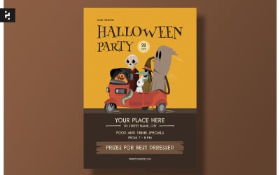 Modèle de flyer de fête d&amp;#39;Halloween