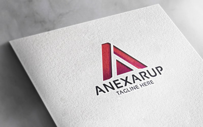 Logotipo profesional de la letra A de Anexarup