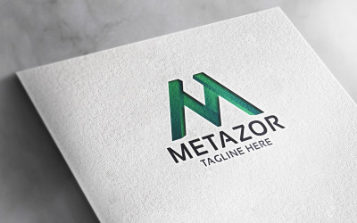Professzionális Metazor Letter M logó
