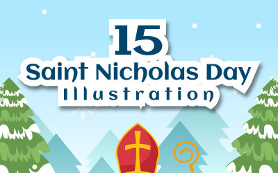 15 Dzień Świętego Mikołaja lub ilustracja Sinterklaas