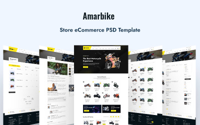 Plantilla PSD de comercio electrónico AmarBike-Store