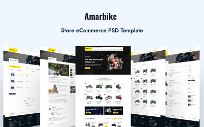 PSD шаблон электронной коммерции AmarBike-Store