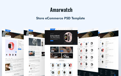 PSD-шаблон электронной коммерции Amarwatch-Store