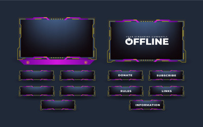 Live Screen Panel Decoration Vector