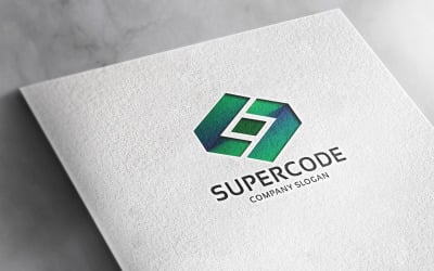 Professional Super Code Logo