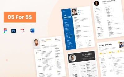 Resimos - Premium CV-sjabloon voor één pagina