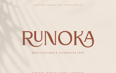 Runoka | Vintage Serif Font