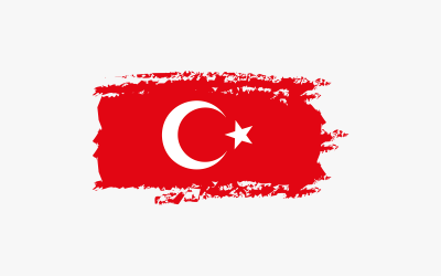 29 Ekim Turcja Flaga Ołówek Art Vector