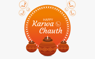 feliz, karwa, chauth, vector