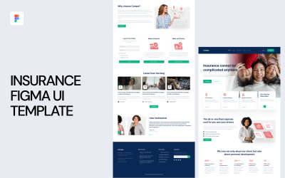 Modèle d&amp;#39;interface utilisateur Figma d&amp;#39;assurance