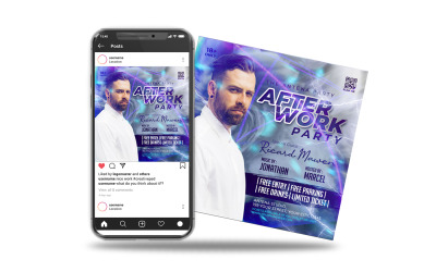 social media post after work night club event