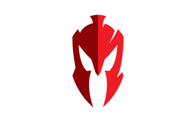 Spartan helmet logo template. Vector illustration V4