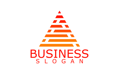 Háromszög elegáns design logó sablon