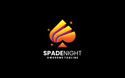 Logo colorato sfumato a forcella