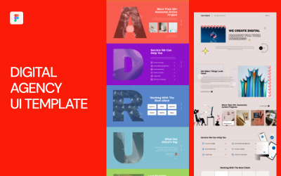 Modèle d&amp;#39;interface utilisateur d&amp;#39;agence numérique