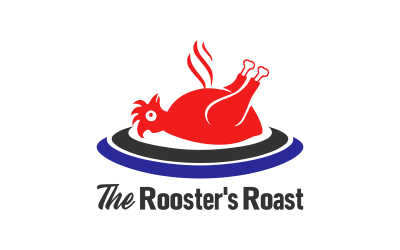 Modello di design del logo attraente del ristorante