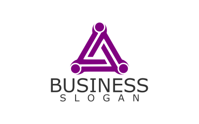 Modelo de Logotipo de Design Criativo Triângulo