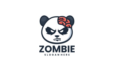 Мультяшний логотип талісмана зомбі 1