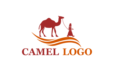 Plantilla de logotipo de diseño clásico de camello
