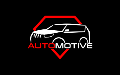 Szablon logo kreatywnego projektowania motoryzacyjnego
