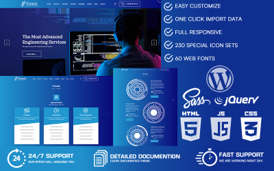 Fintech - BT Çözümleri ve İşletme Hizmeti WordPress Teması