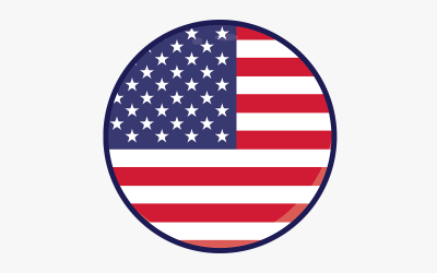 Flaggenvektor der Vereinigten Staaten von Amerika
