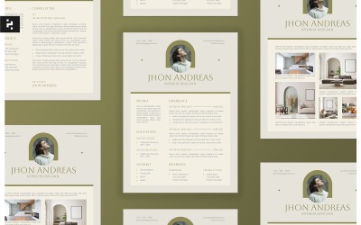 Minimalistisch Boho CV CV