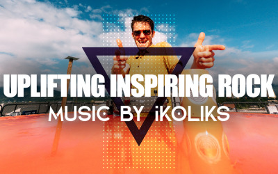Podnosząca na duchu inspirująca muzyka rockowa w tle