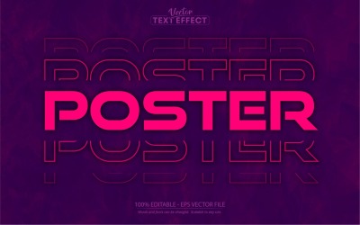 Poster - Editable Text Effect, Comic And Cartoon Text Style, Graphics Illustration
