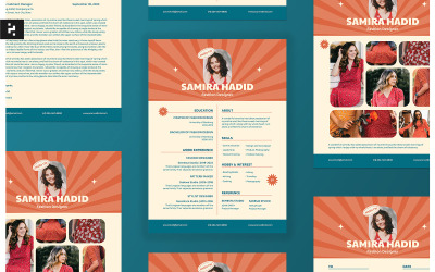 Retro CV CV moderne sjabloon