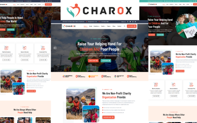 Šablona HTML5 Charox - Charita a dárcovství