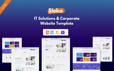 Sleka - Plantilla de sitio web corporativo y soluciones de TI