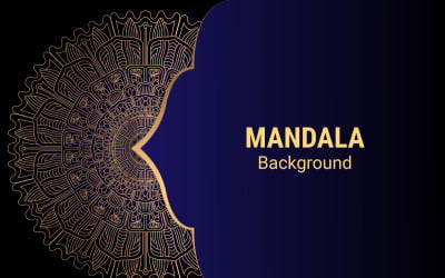 Lüks arabesk desen. Dekoratif mandala. Baskı, poster, kapak, broşür, el ilanı için Mandala
