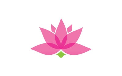 Schoonheid lotusbloem logo sjabloon. Vector illustratie. V2