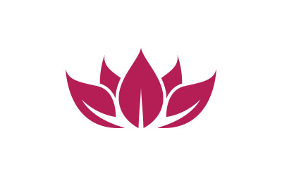 Schoonheid lotusbloem logo sjabloon. Vector illustratie. V4