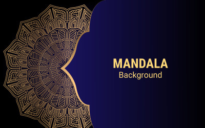 vettore mandala con stile dorato