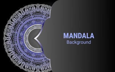Arabesque ornament on dark surface. Template for wedding invitation, card, cover